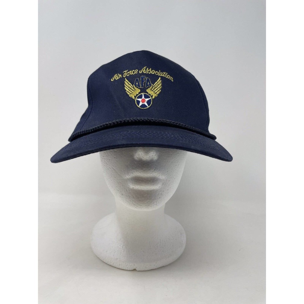 Air Force Association Hat Cap Men Adjustable Blue Snapback Rope AFA Armed Forces